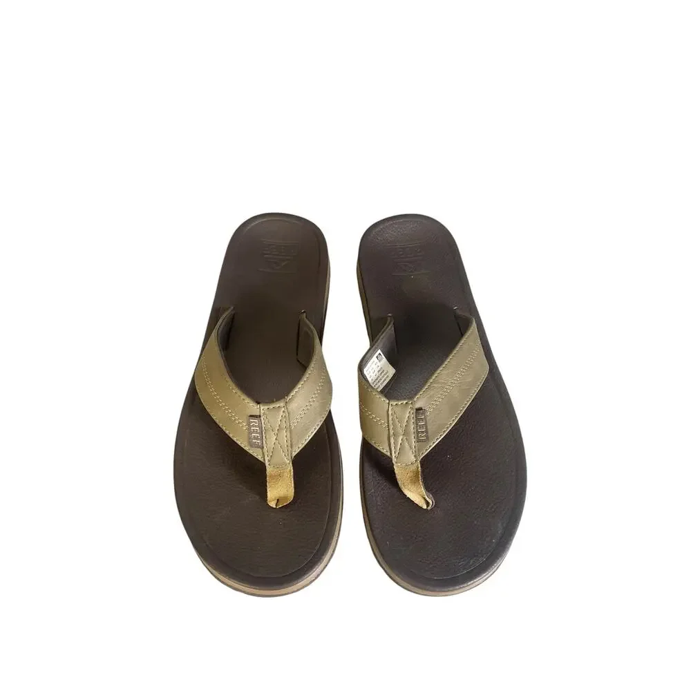 Reef Men’s Journeyer Brown Cushion Flip Flop Sandals Size-10